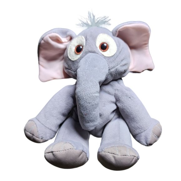 2000 Endangered Wildlife Friends Elephant Plush Bean Bag Stuffed Animal Y2K 7 In - Picture 1 of 7